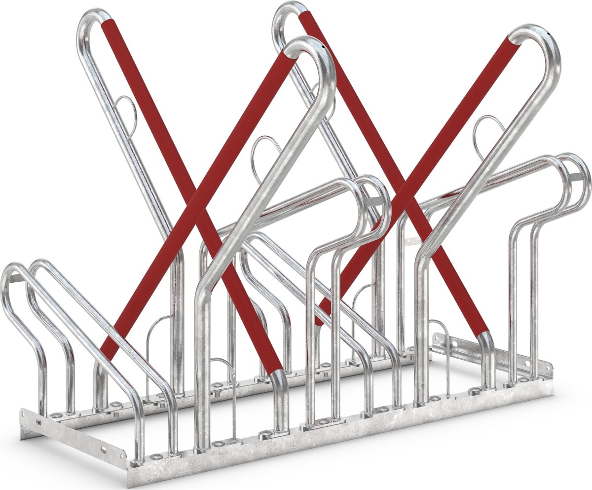 2500 XBF Cykelstativ, 2514, 4 cykler, dobbeltside