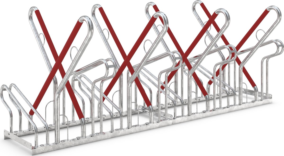2500 XBF Cykelstativ, 2518, 8 cykler, dobbeltside