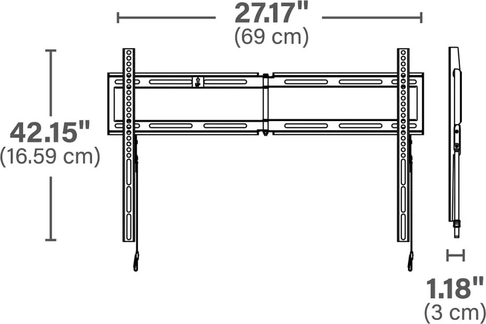 SECURA TV Ophæng 42-98", Sort