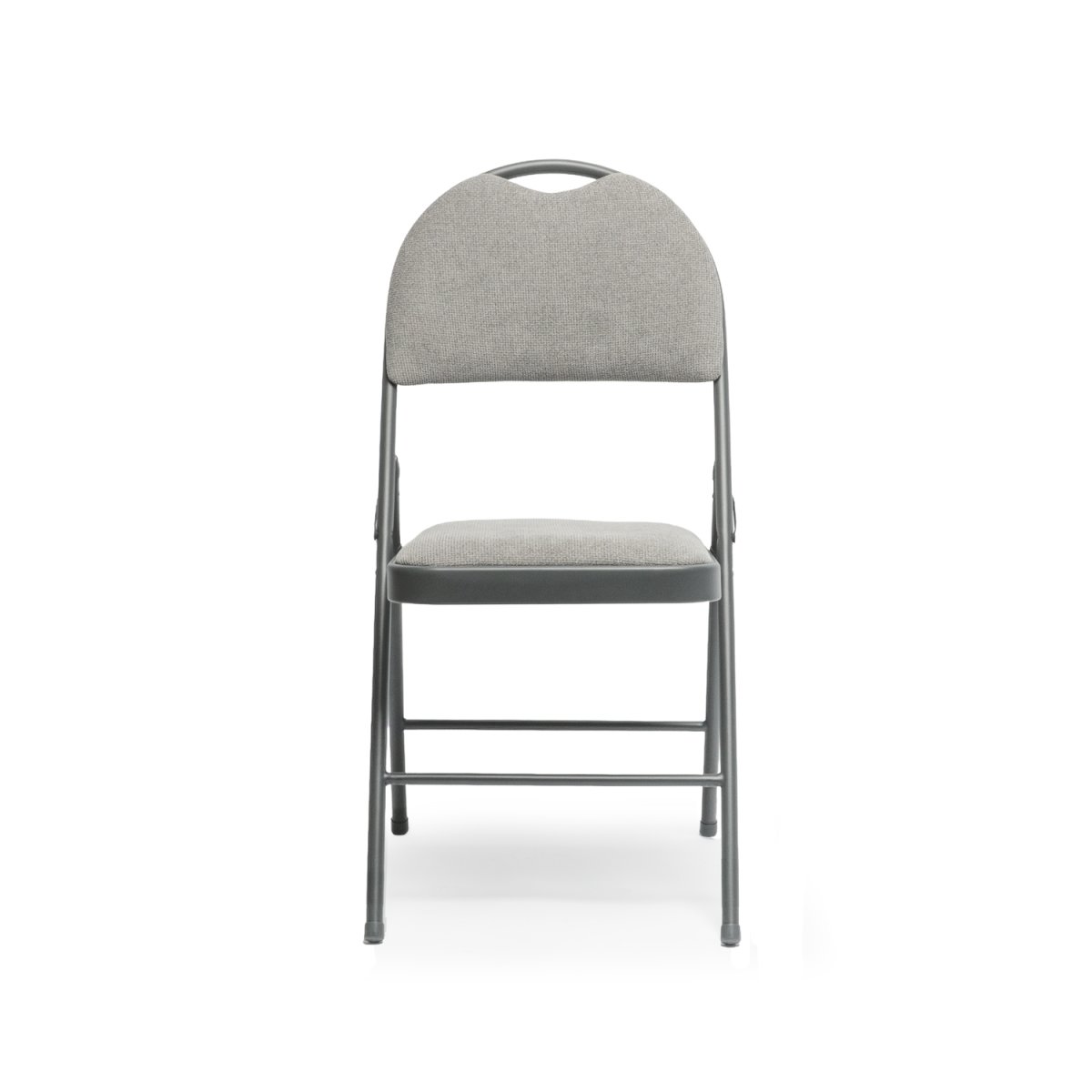 Forte klapstol m/polstret sæde og ryg, grå