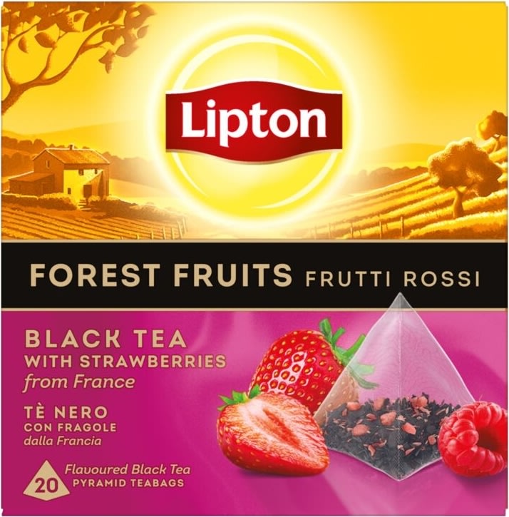 Lipton Sort te m. Forest Fruit, 20 breve