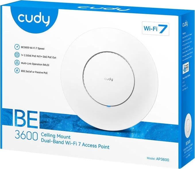 Cudy Access Point BE3600 WF7 2.5G PoE adapter
