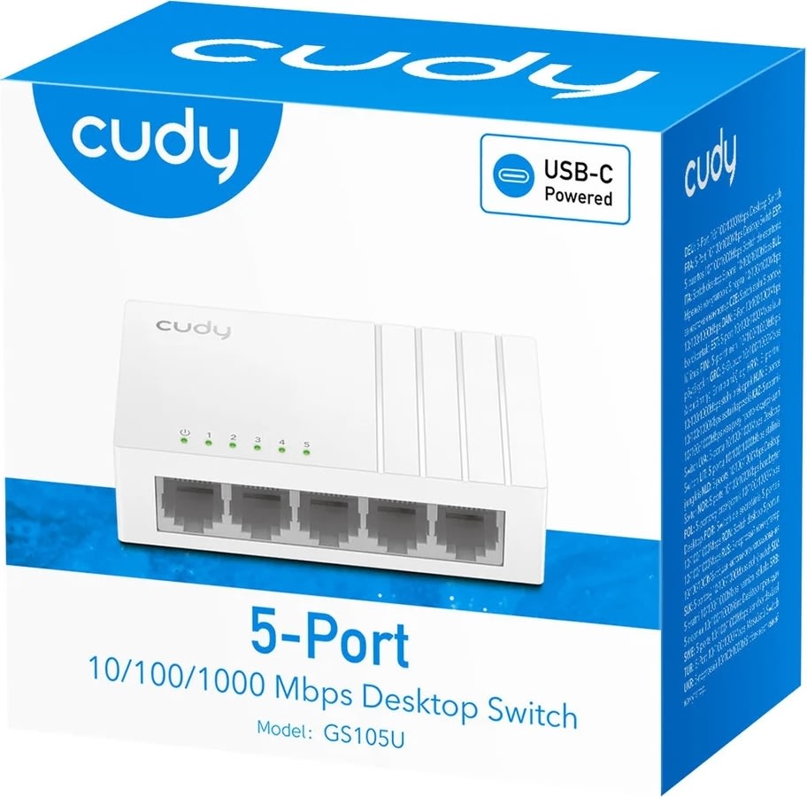 Cudy Switch Gs105u 5-Port Gigabit USB-C