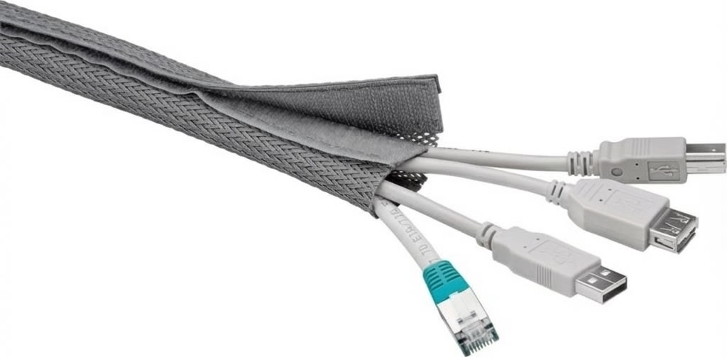 MicroConnect Kabelskjuler 1,8 meter, grå