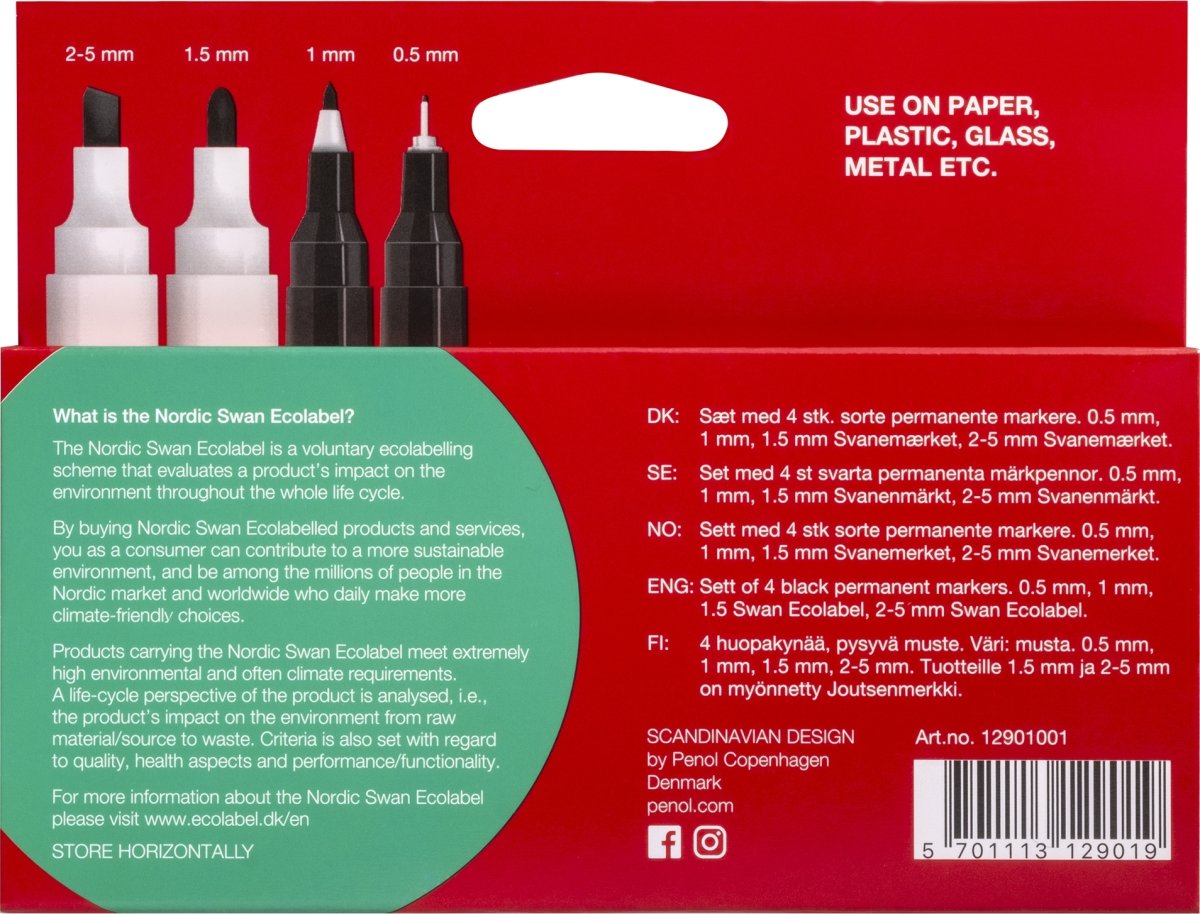 Penol Permanent marker | Small | 4 sorte