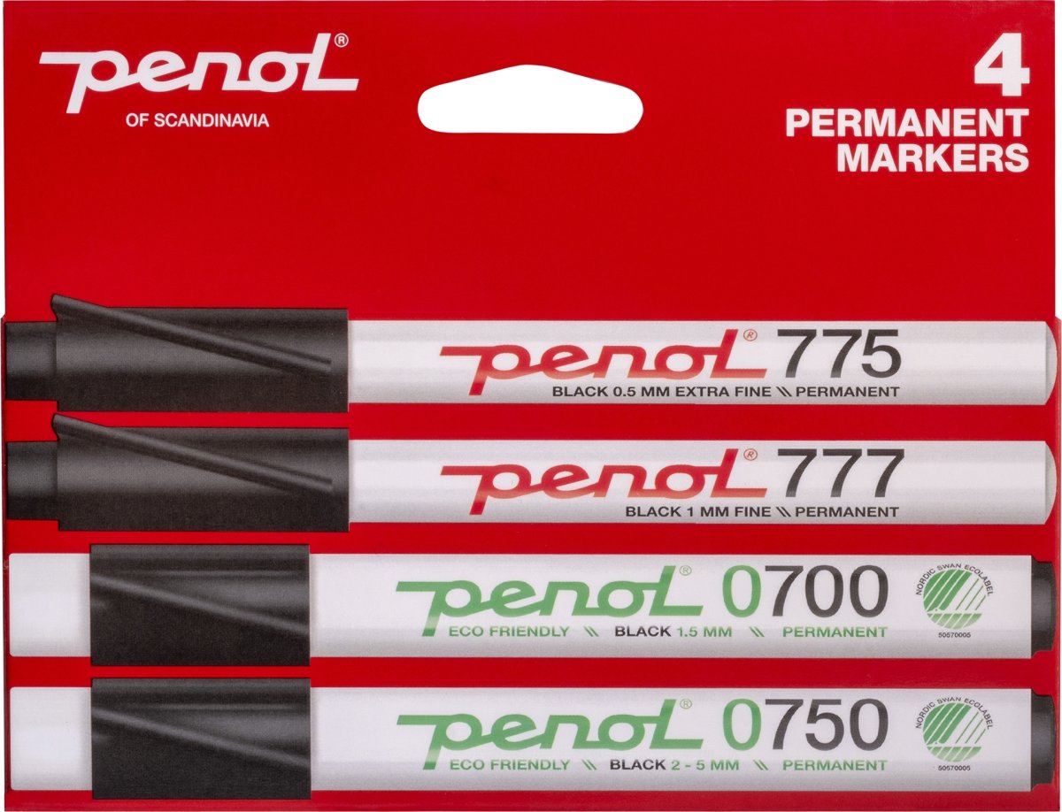 Penol Permanent marker | Small | 4 sorte