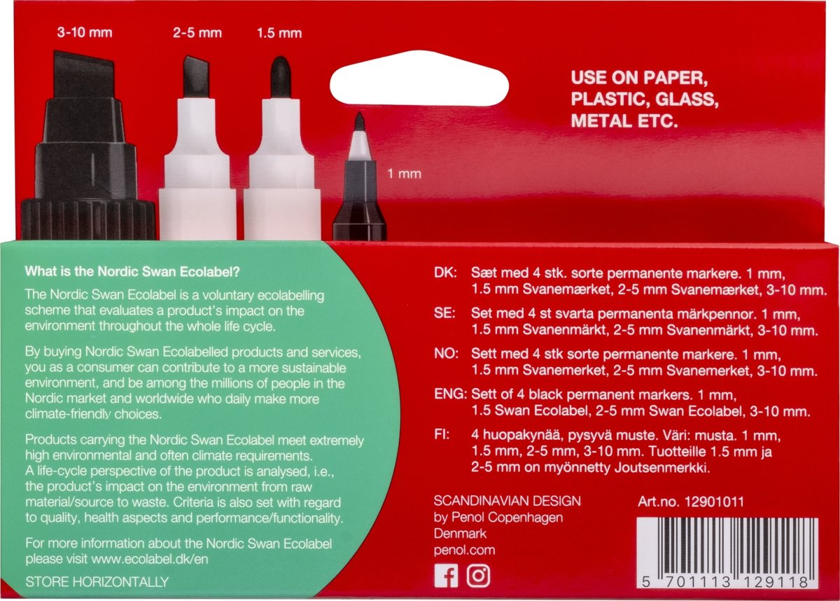 Penol Permanent marker | Medium | 4 sorte