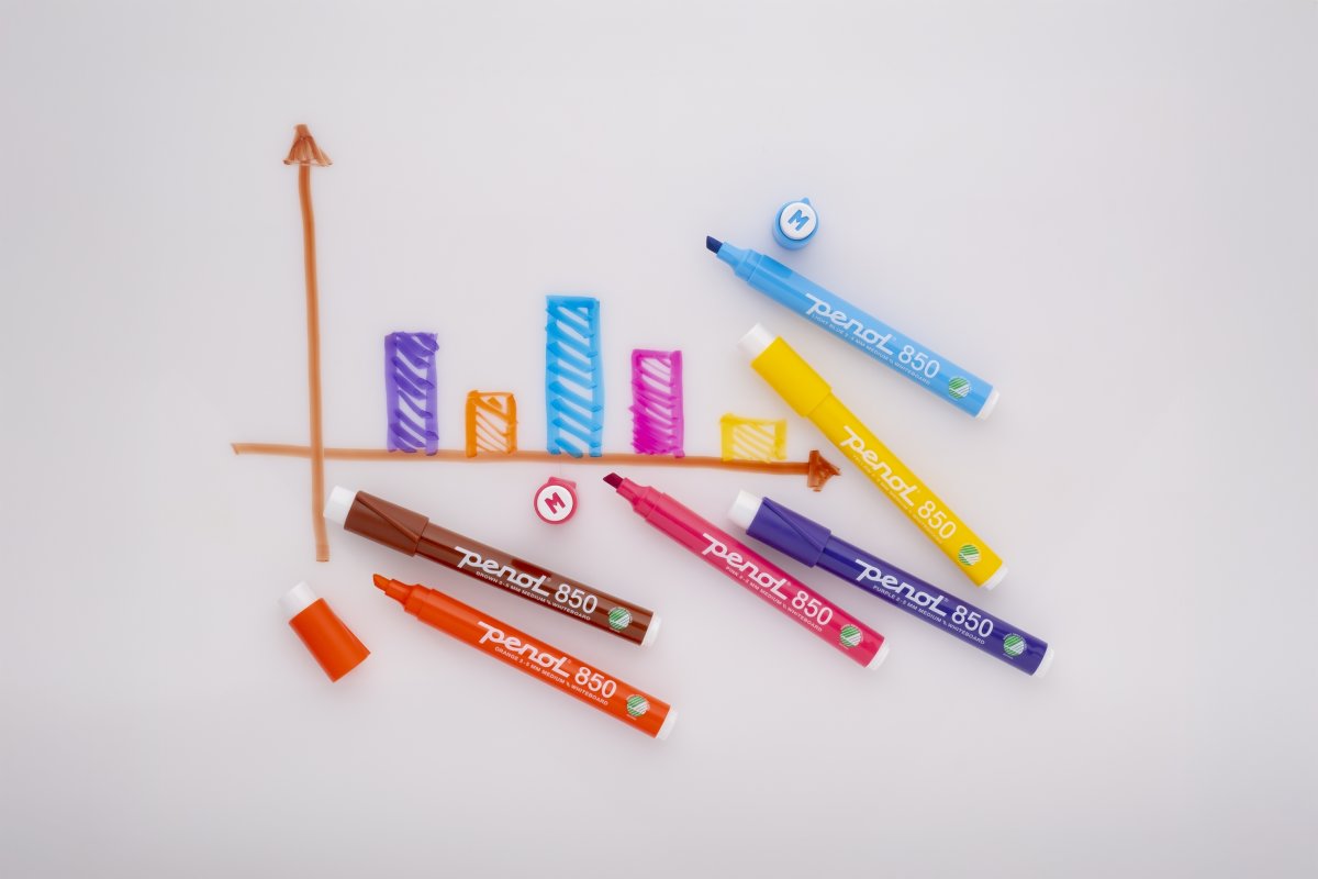 Penol 850 Whiteboard Marker | 10 farver