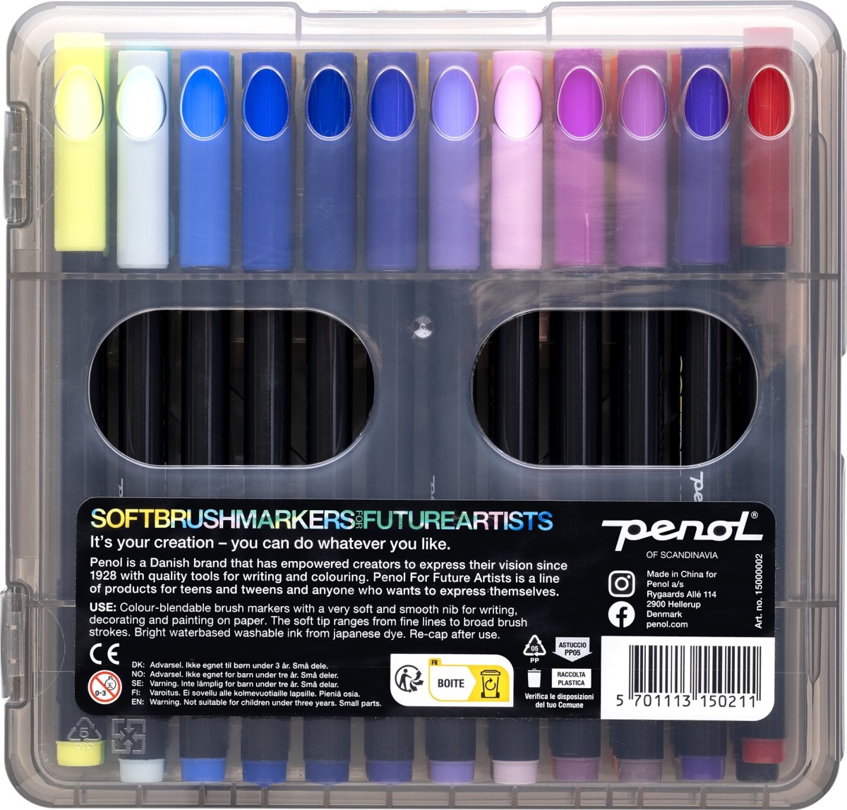 Penol Future Artist Softbrush markere | 36 farver