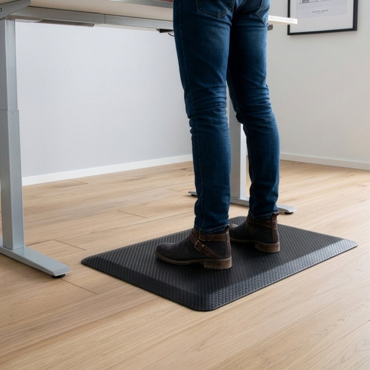 Comfort måtte til stående arbejde 81x51 cm sort