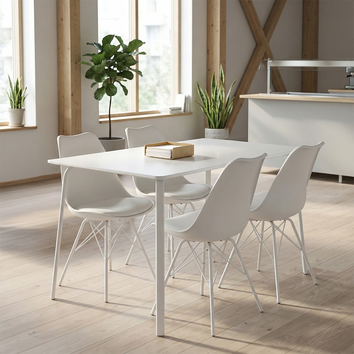 Alstad Kantinebord, hvid