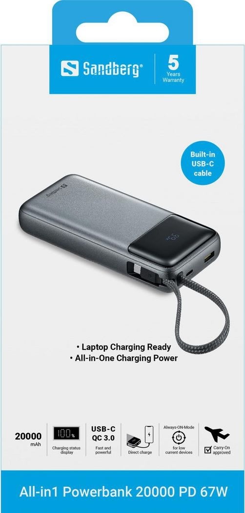All-in1 Powerbank 20000 PD 67W