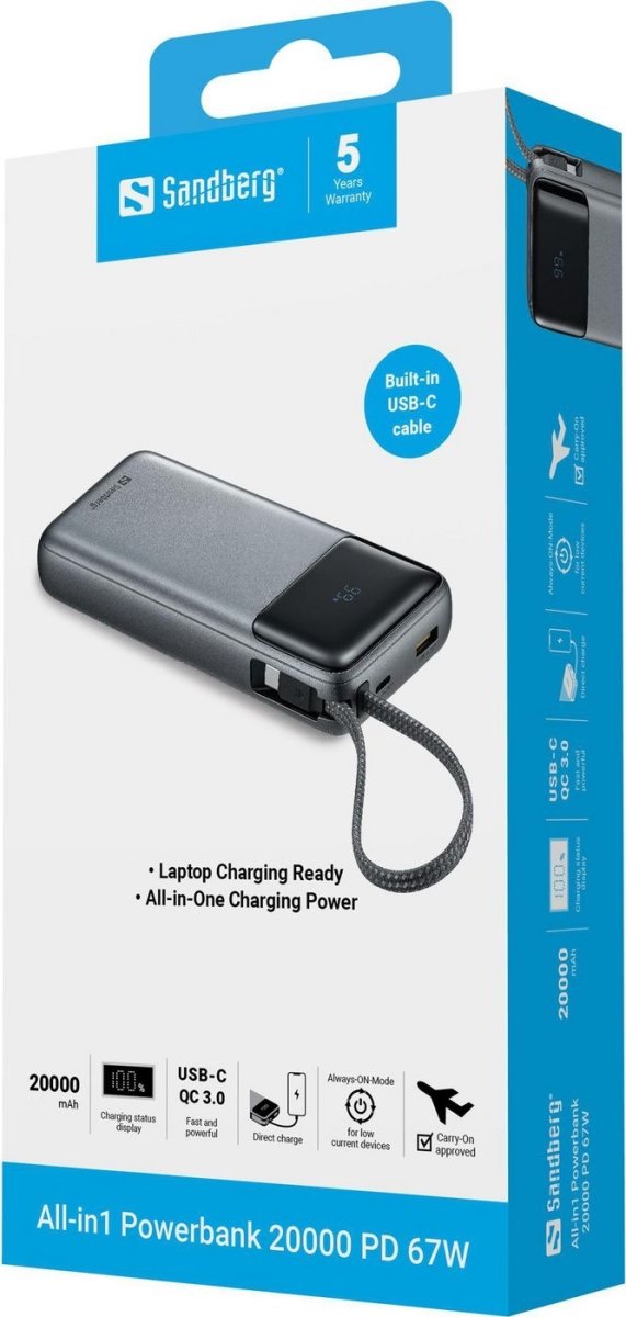 All-in1 Powerbank 20000 PD 67W