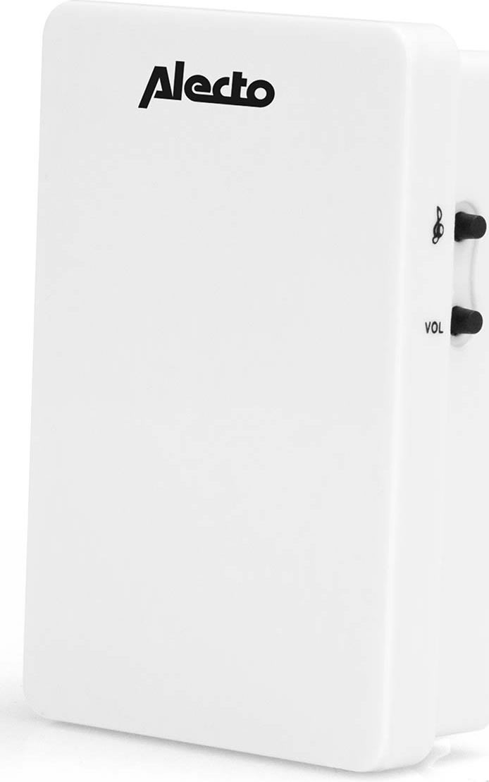 Alecto trådløs dørklokkesæt, hvid