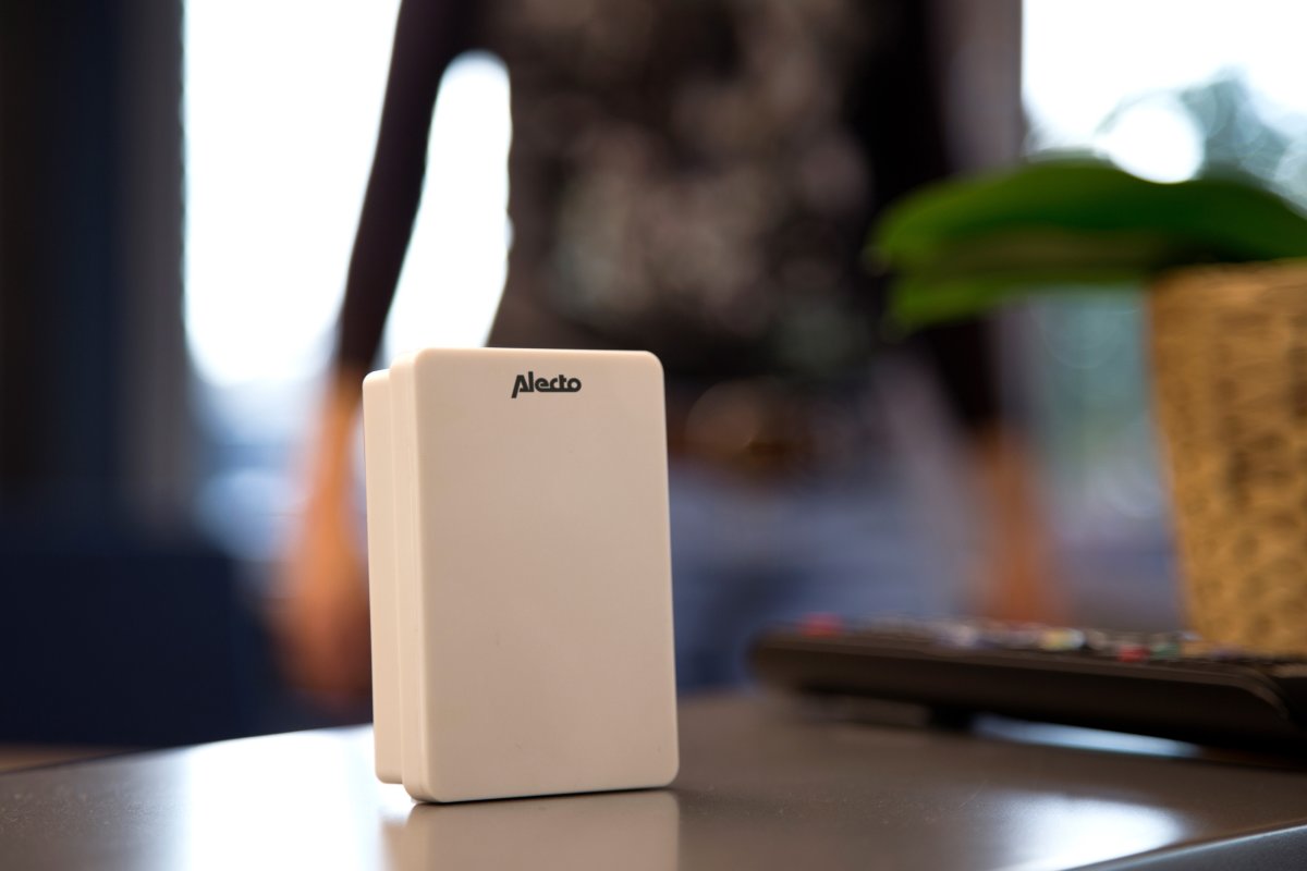 Alecto trådløs dørklokkesæt, hvid