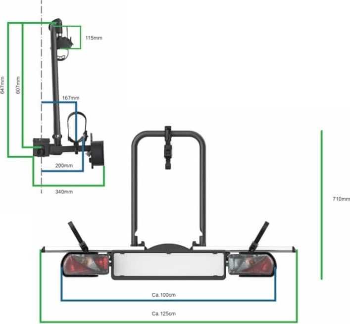 Pro-User DIAMANT I DK cykelholder, 1 cykel