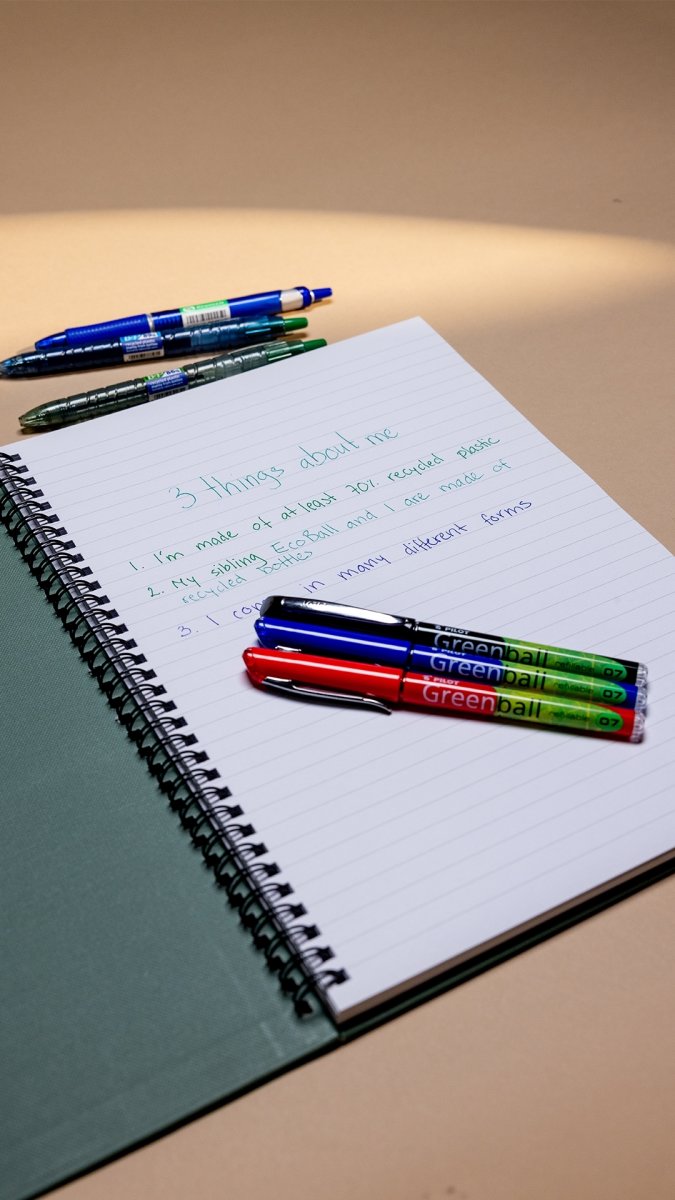 Pilot Greenball Rollerpen | M | Sort