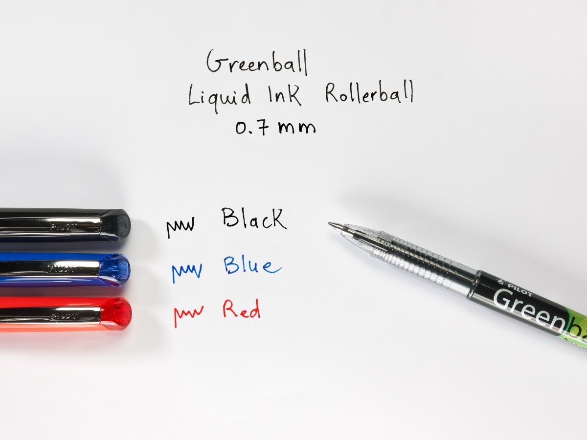 Pilot Greenball Rollerpen | M | Sort