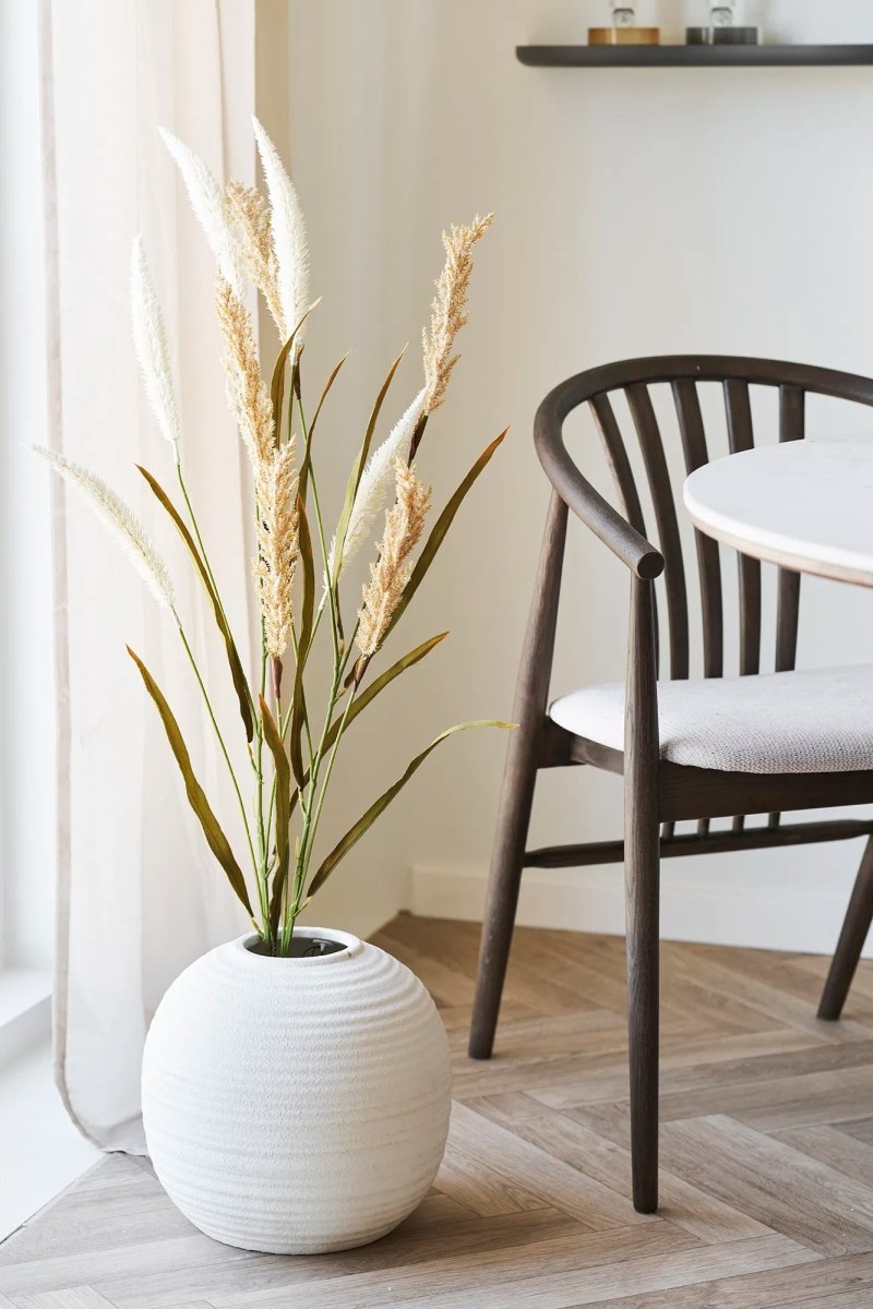 House Nordic Vase, Hvid, Ø30, keramik