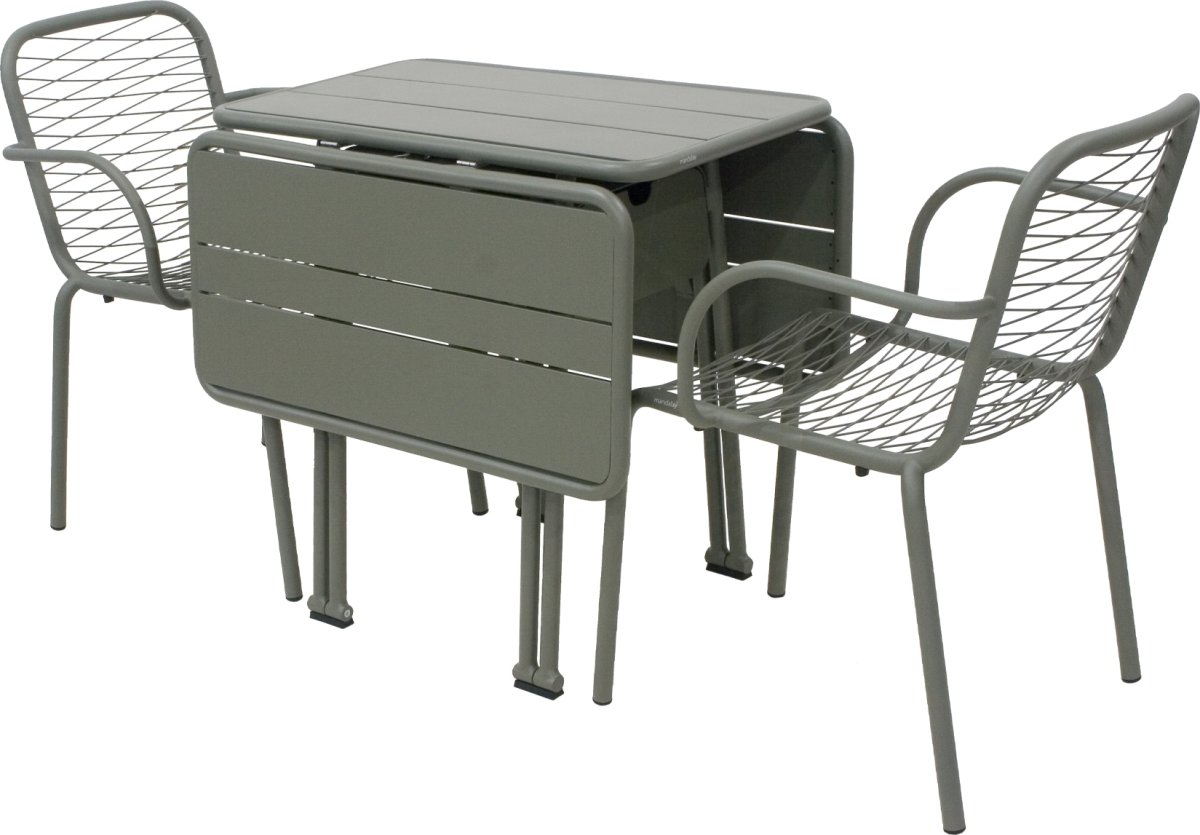 Ivy Foldebord + 2 stole Ivy Wire, Olivengrøn