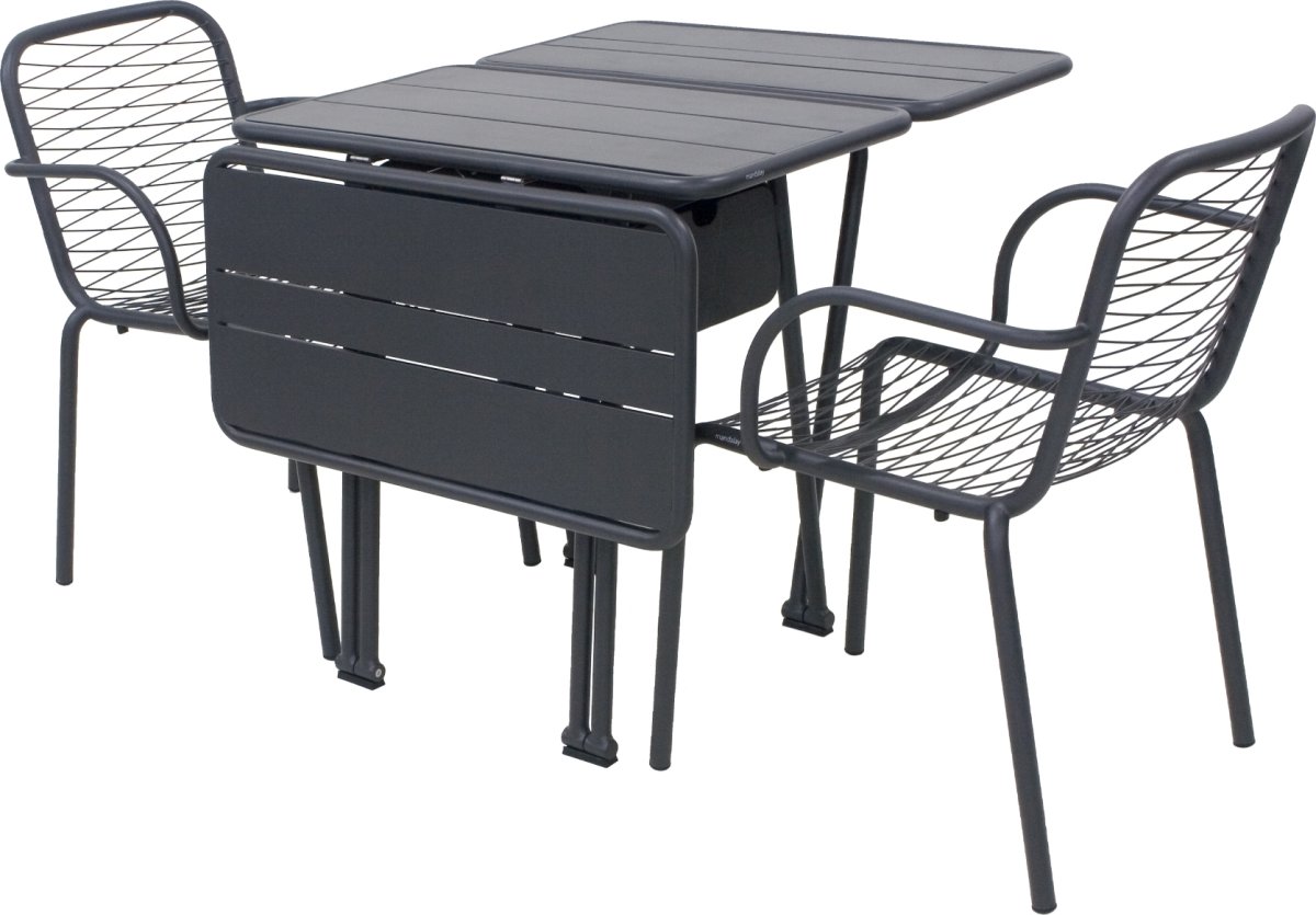 Ivy Foldebord + 2 stole Ivy Wire, Antracit