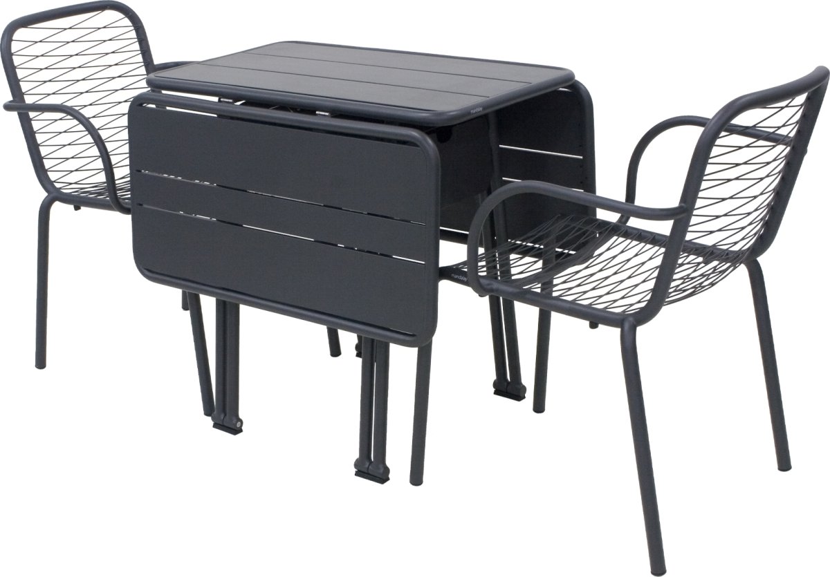 Ivy Foldebord + 2 stole Ivy Wire, Antracit