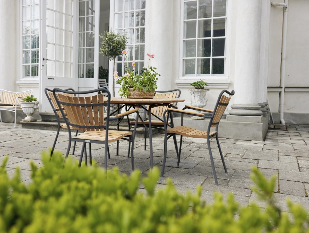 Magnolia Havebord ø110 cm, Antracit