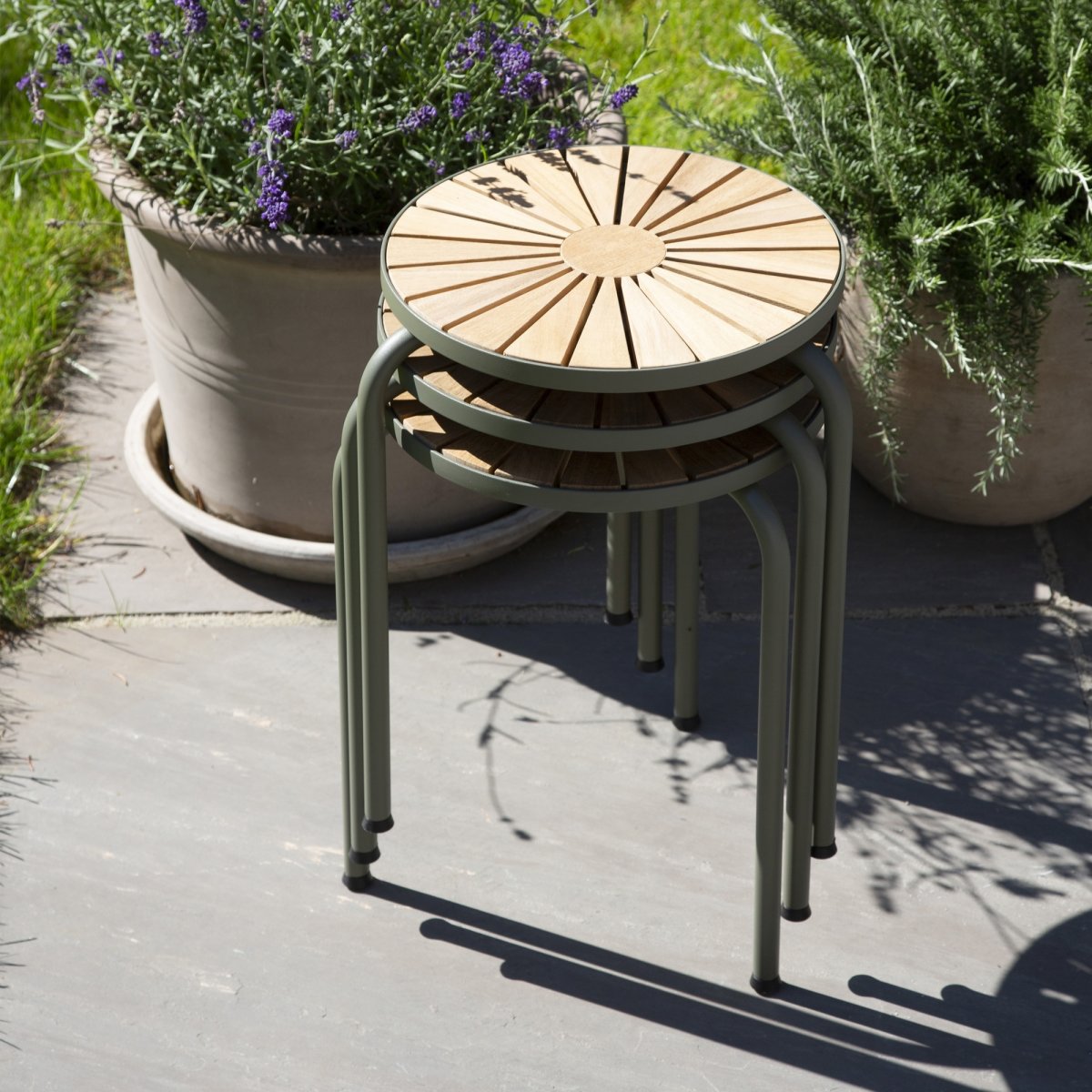 Marguerit Taburet ø32 x h44,5cm, Olivengrøn