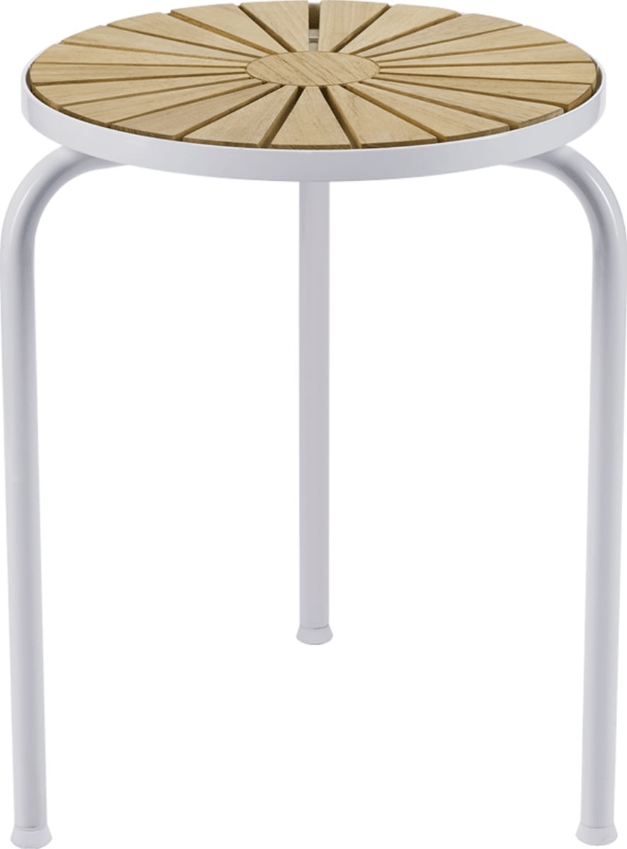 Marguerit Taburet ø32 x h44,5cm, Hvid