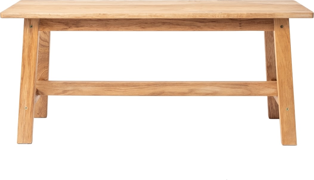 NordicLine Bænk, solid eg, 110x29 cm