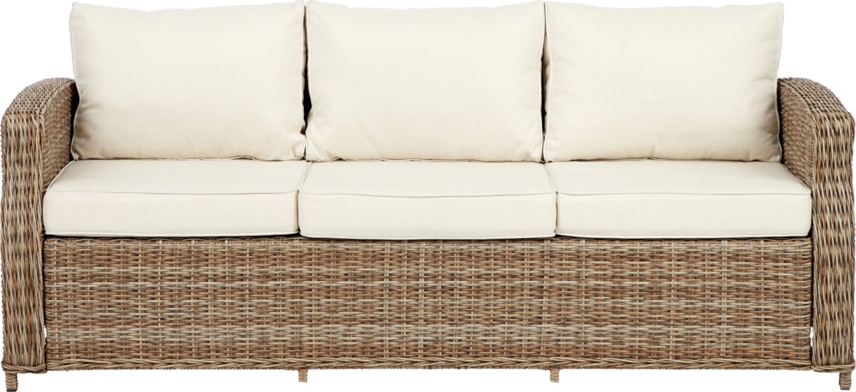 Gotland Loungesofa med hynder, 3 personer, natur