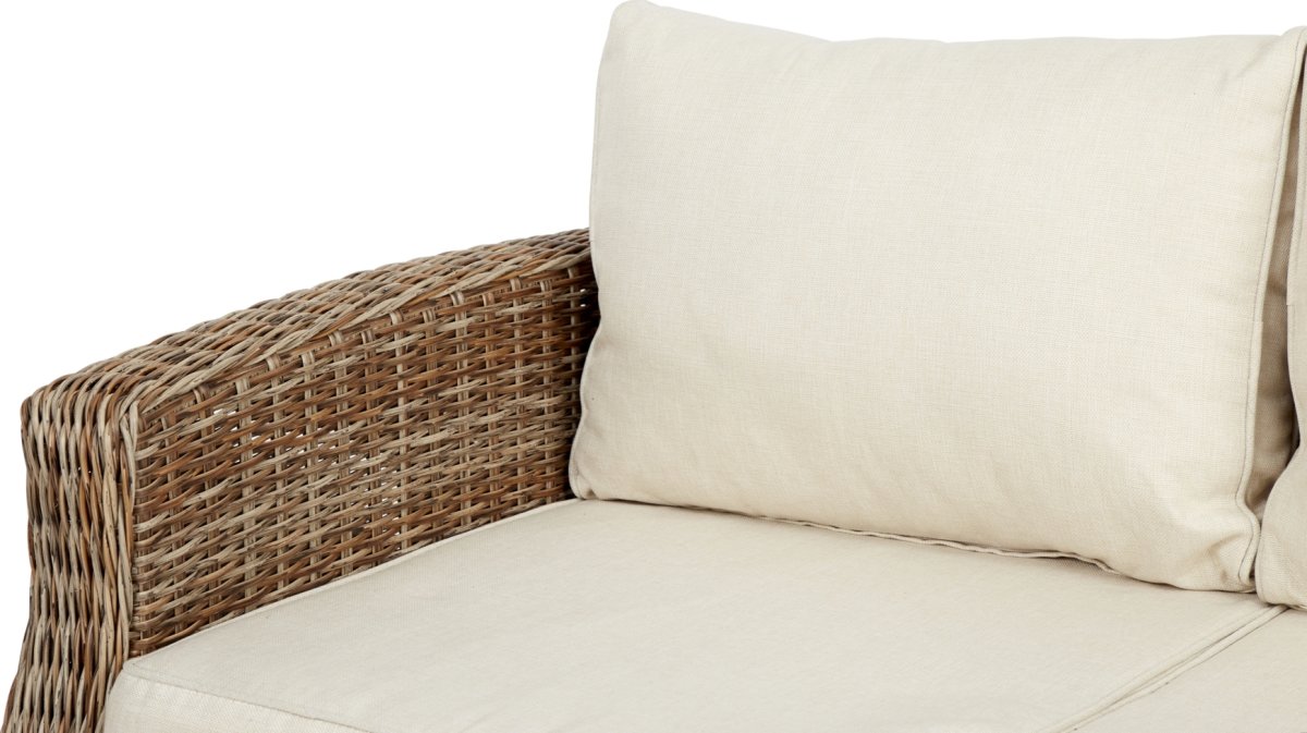 Gotland Loungesofa med hynder, 3 personer, natur