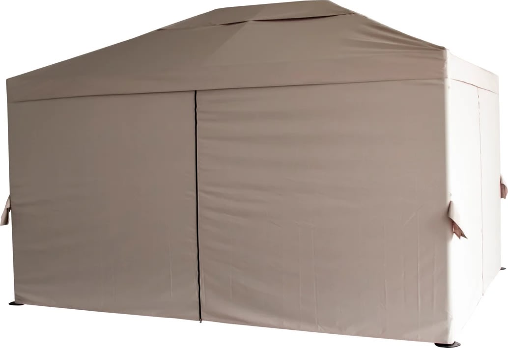 Julio Pavillon luksus, stål/polyester, 3x4m, beige