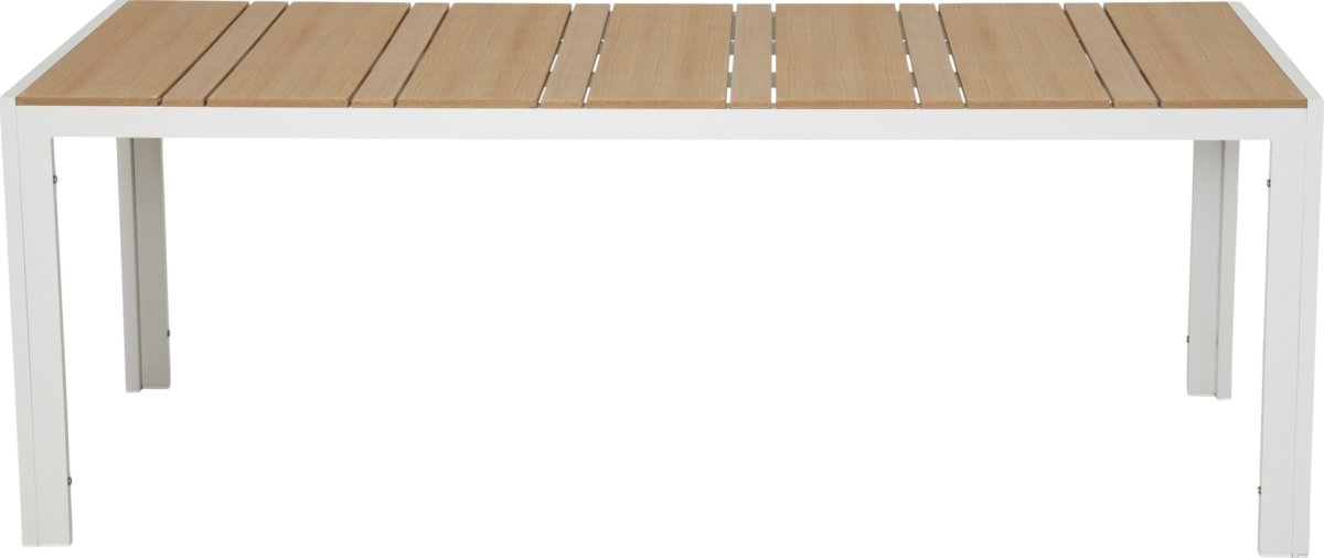 Noah Havebord 205x90cm, teak/sandy grey