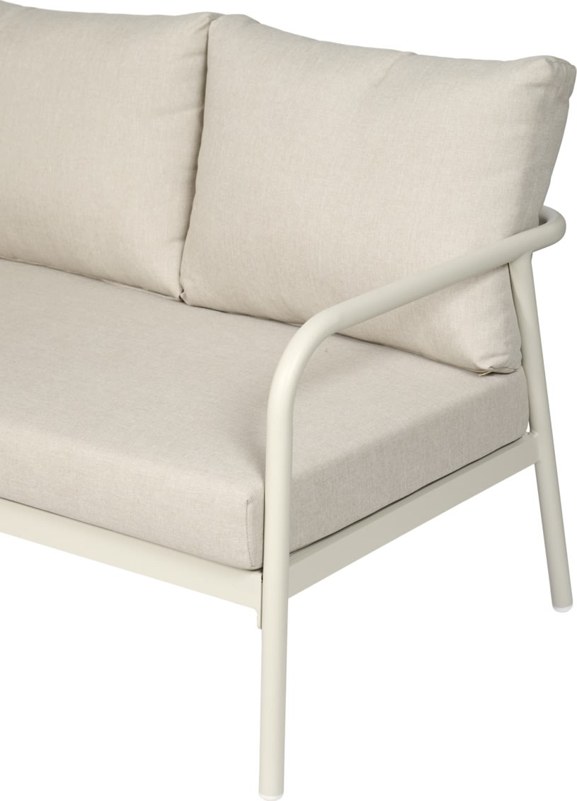 Olga Hjørnesofa m/hynder og bord, beige