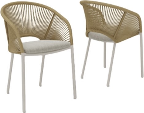 Marina Havestol, natur/sandy grey