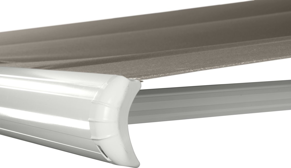 Liana Markise m/motor, 480x300 cm, taupe/hvid