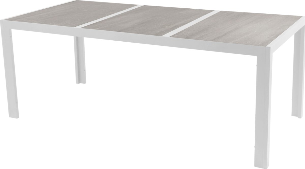 Kenny Havebord 196x91cm, beige/sandy grey