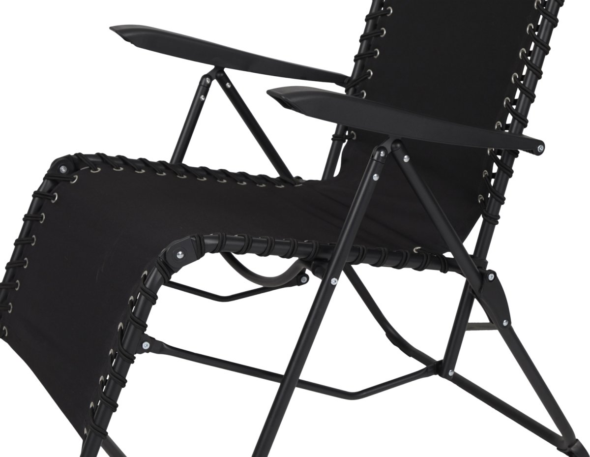 Roseline Havestol, foldbar, sort