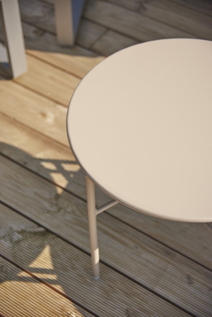 Pesetos bord Ø50xH40cm, gråbrun