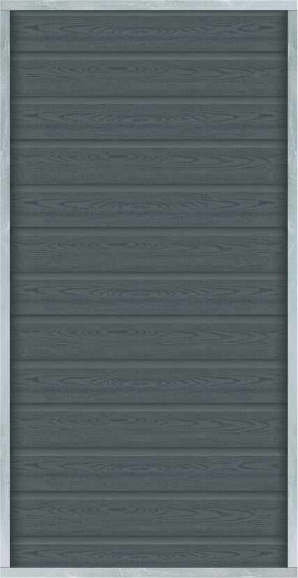 Plus Artura Komposithegn, skifergrå, 90x175 cm.