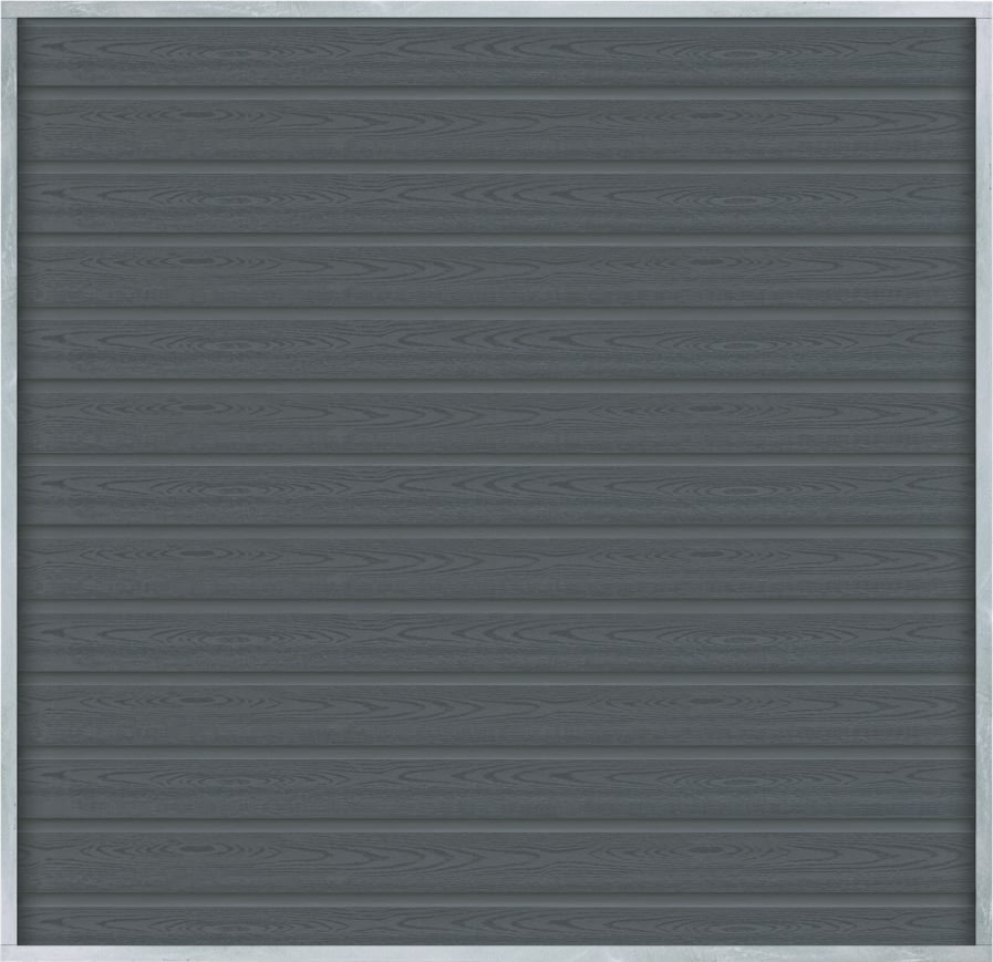 Plus Artura Komposithegn, skifergrå, 180x175 cm.