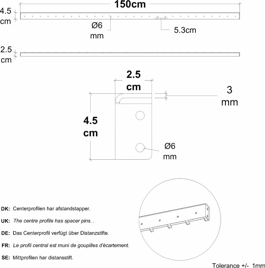 Plus Saga Træhegn, Thermowood, 150x150 cm.