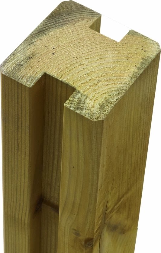 Plus Profilstolpe 2 spor, natur, 9x9x188 cm.