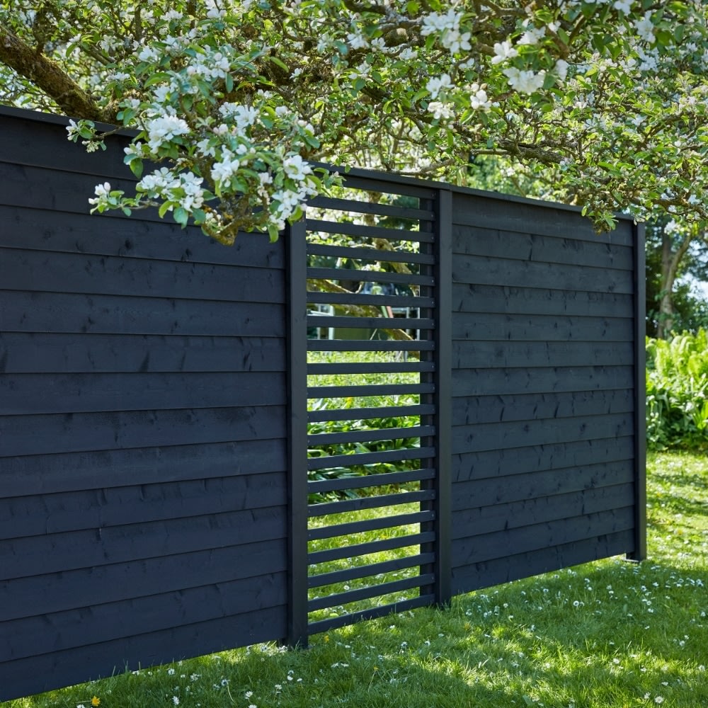 Plus Klink Profilhegn, sort, 174x203 cm.