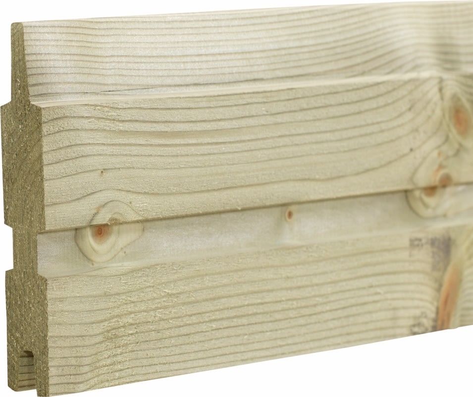 Plus Plank Profilhegn, glas 44,6, natur, 174x163cm