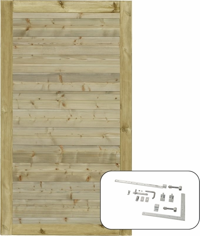 Plus Plank enkeltlåge, natur, 100x163 cm.