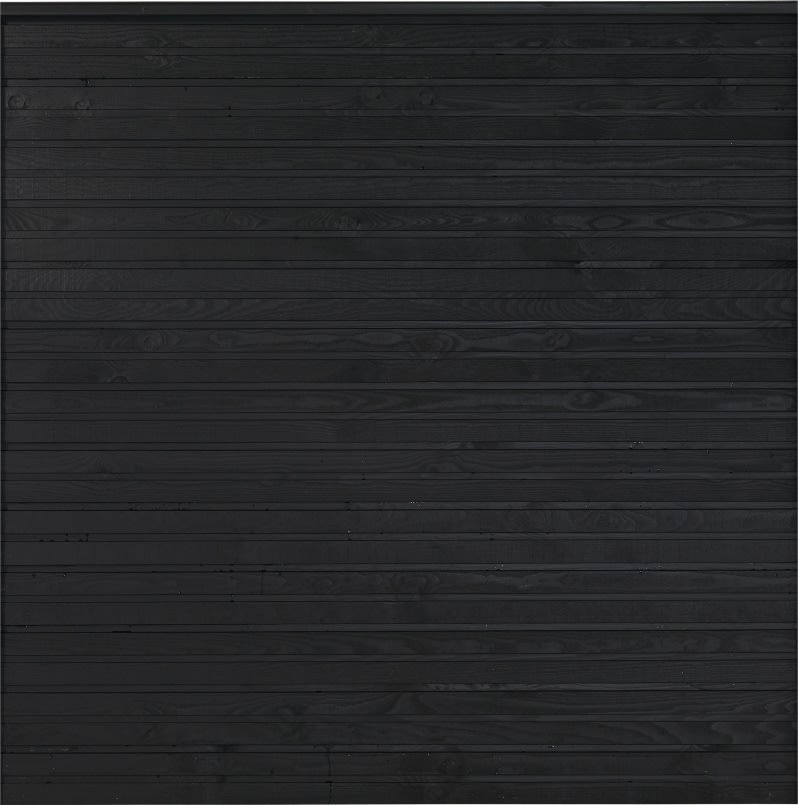 Plus Plank Profilhegn, sort, 174x166 cm.