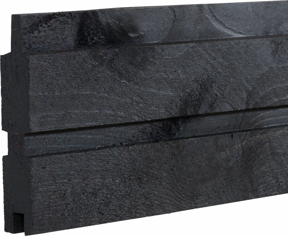 Plus Plank Profilhegn, sort, 174x203 cm.