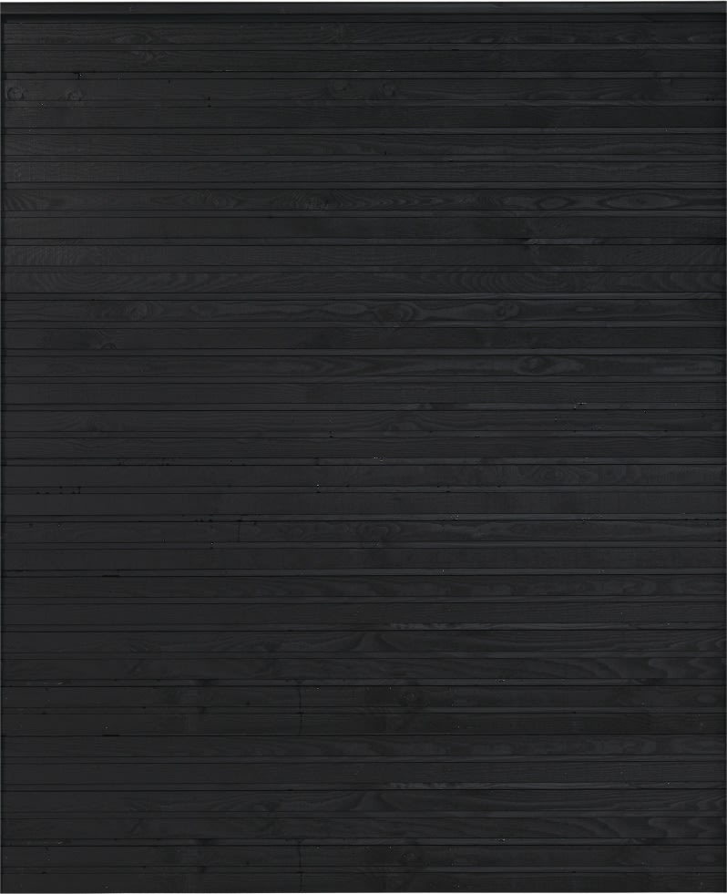 Plus Plank Profilhegn, sort, 174x203 cm.